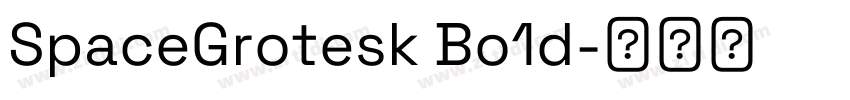 SpaceGrotesk Bo1d字体转换